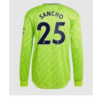 Manchester United Jadon Sancho #25 Fotballklær Tredjedrakt 2022-23 Langermet